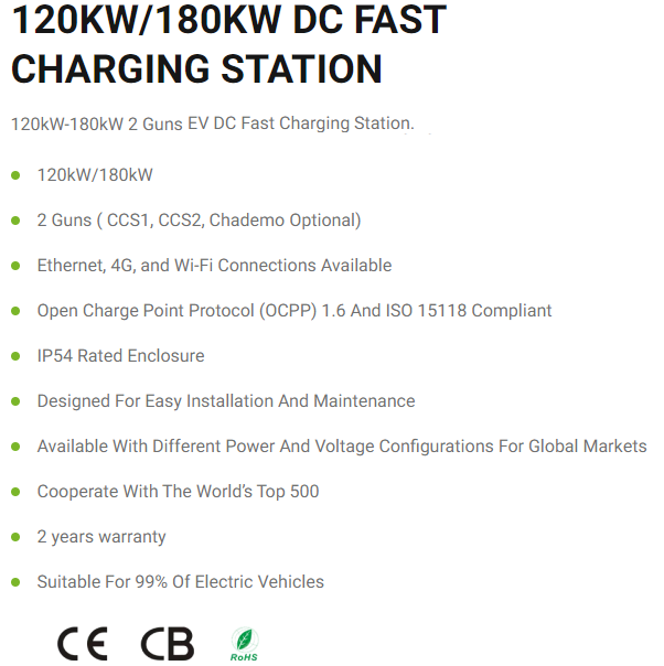 120KW 180KW DC FAST CHARGING STATION(图1)